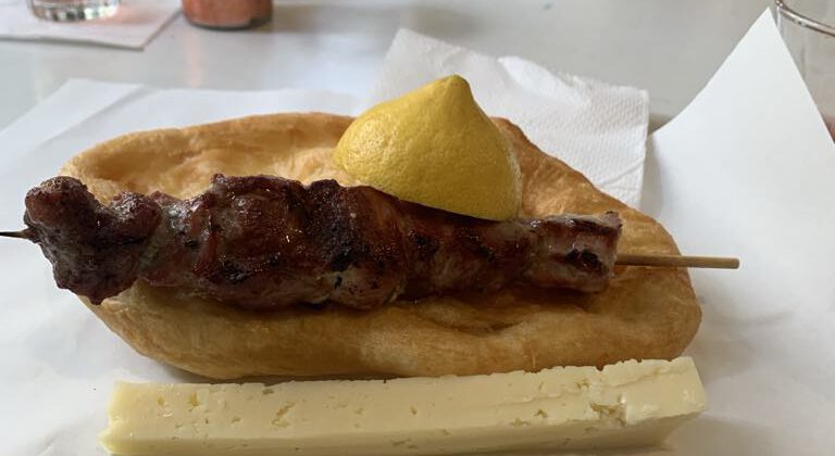 Traditional pies from Mani region (pites travichtes)